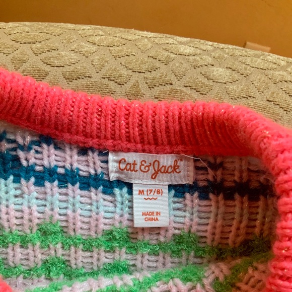 Cat & Jack girls’ sweater, sz M 7/8, great shape - Picture 3 of 3